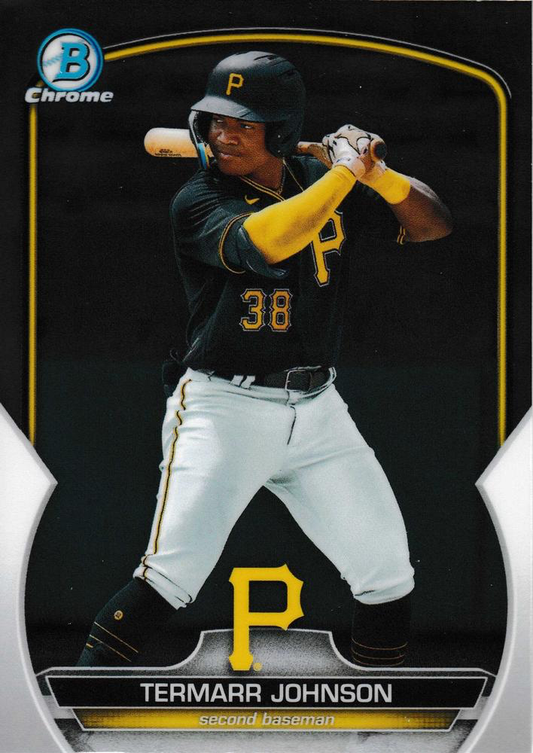 2023 Bowman Chrome Prospects Termarr Johnson Pittsburgh Pirates #BCP-88