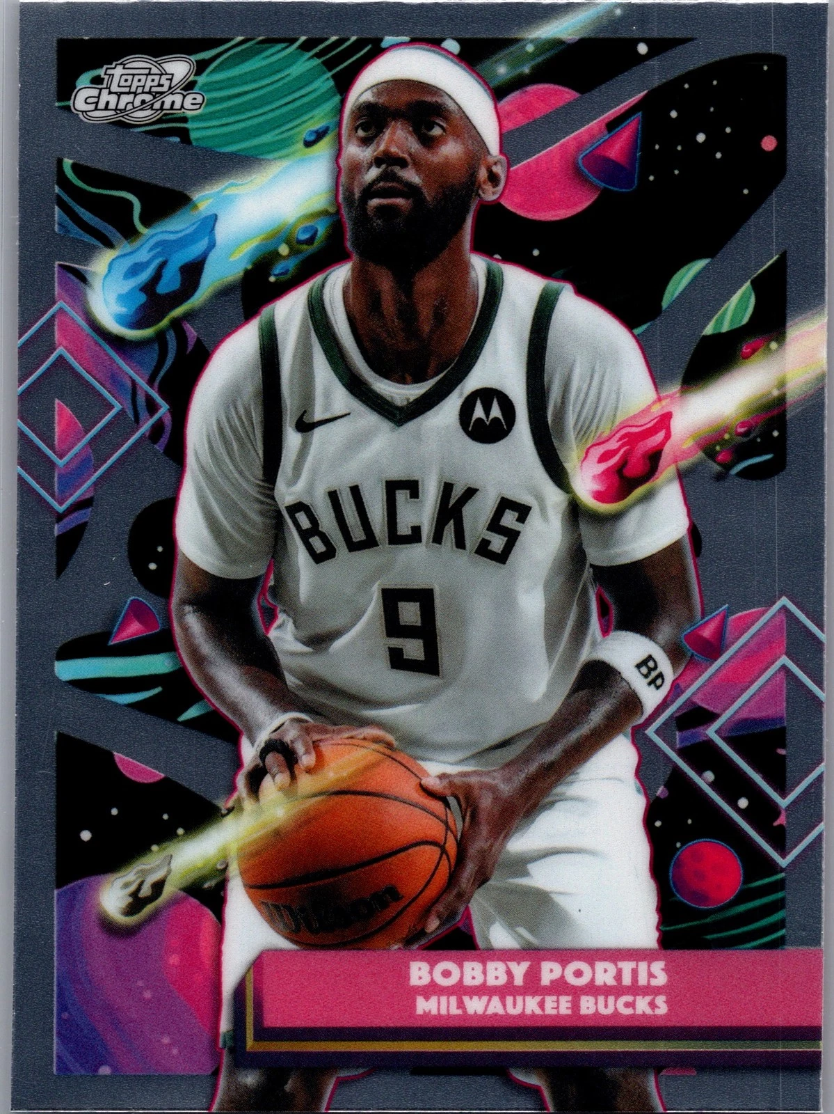 2025 Topps Chrome Cosmic Bobby Portis #155 Milwaukee Bucks