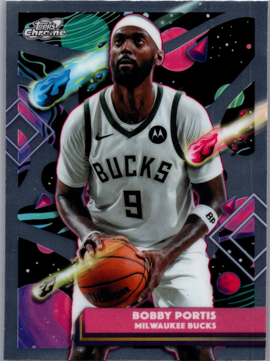 2025 Topps Chrome Cosmic Bobby Portis #155 Milwaukee Bucks