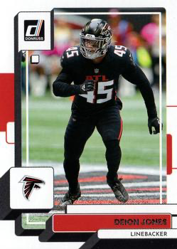 2022 Panini Donruss Deion Jones #231 Atlanta Falcons