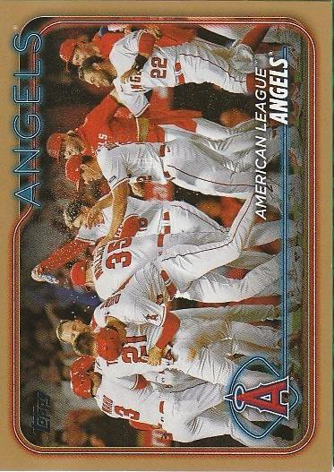2024 Topps Series 1 Los Angeles Angels Gold /2024 #279 Los Angeles Angels