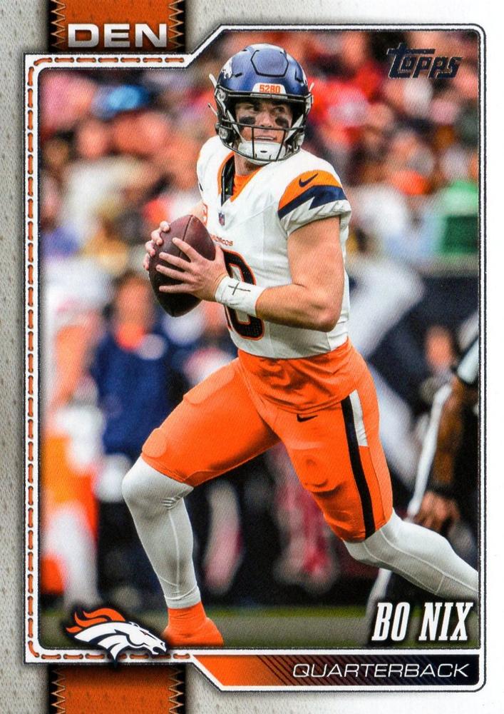 2026 Topps Flagship Bo Nix #58 Denver Broncos