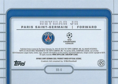 2025 Topps Flagship UCC 8-Bit Neymar Jr. #8B-6 Paris Saint-Germain