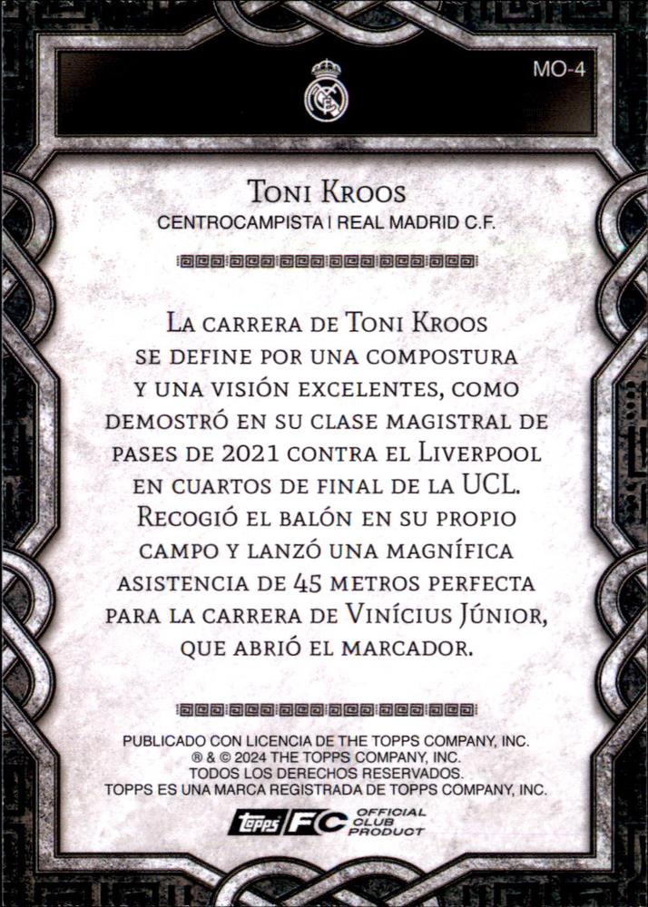 2024 Topps Real Madrid Fan Set Monolith Toni Kroos #MO-4 Real Madrid CF