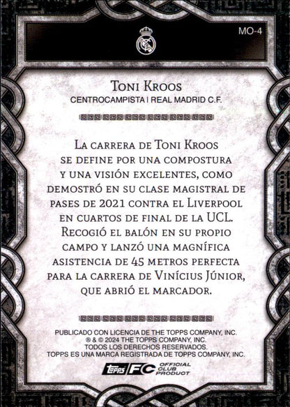 2024 Topps Real Madrid Fan Set Monolith Toni Kroos #MO-4 Real Madrid CF