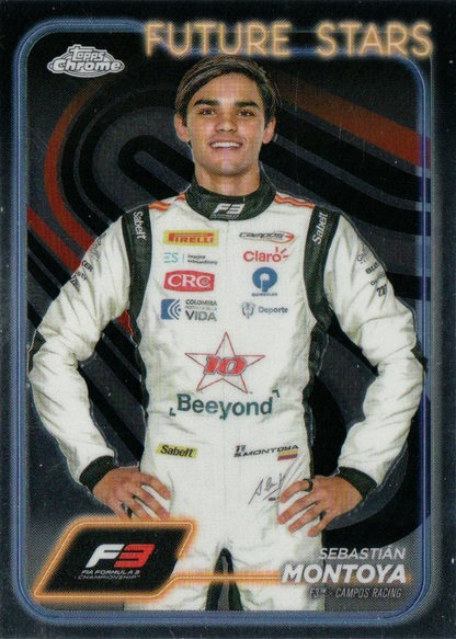 2024 Topps Chrome Formula 1 Sebastian Montoya F3D #53 Campos Racing