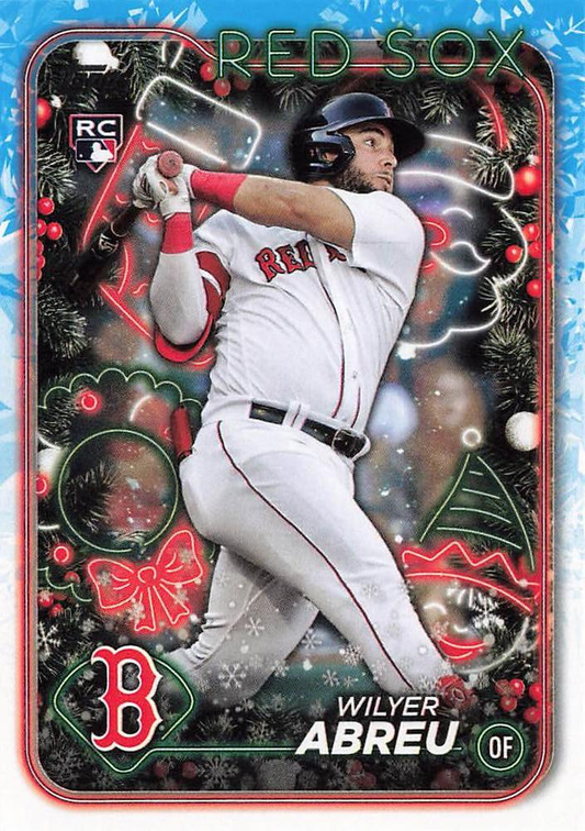 2024 Topps Holiday Wilyer Abreu RC Boston Red Sox #H13