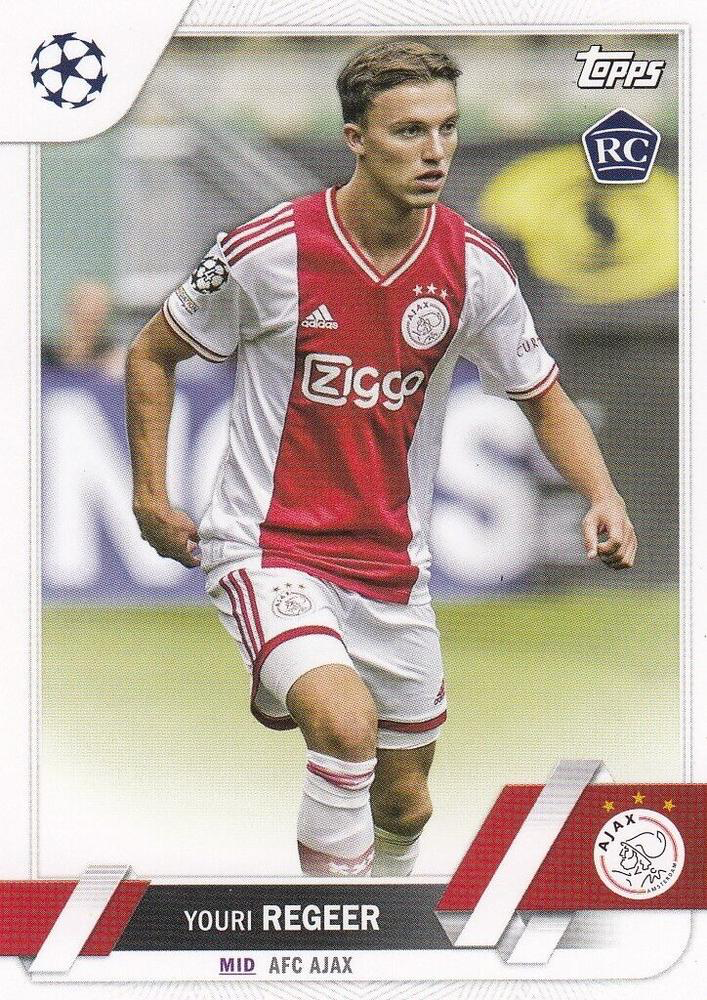 2022 Topps UCC Youri Regeer RC #179 Ajax
