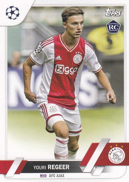 2022 Topps UCC Youri Regeer RC #179 Ajax