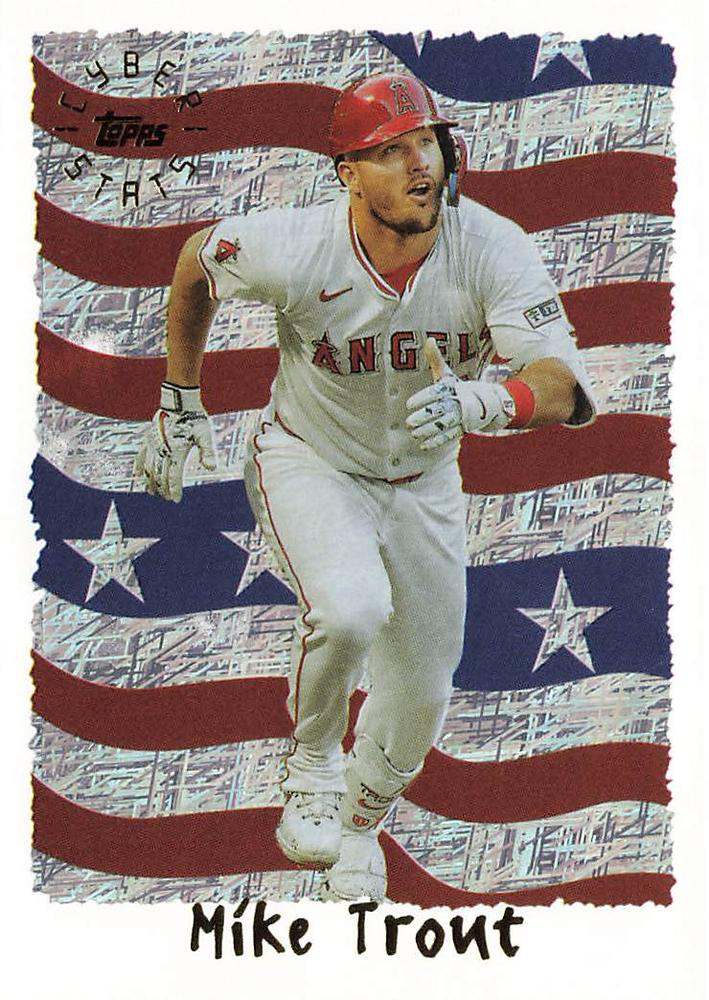 2025 Topps Archives 1995 Topps Cyberstats Mike Trout #95C-6 Los Angeles Angels