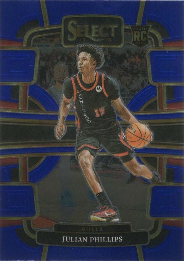 2023 Panini Select NBA Blue Julian Phillips RC #82 Chicago Bulls