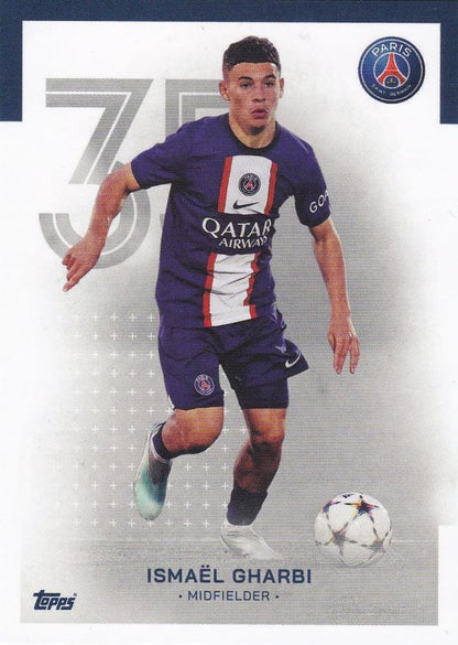 2022 Topps PSG Team Set Ismaël Gharbi #19 Paris Saint-Germain