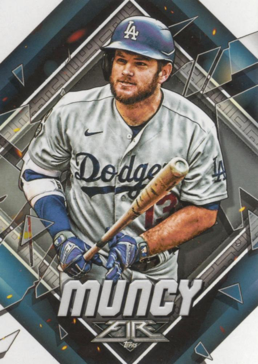 2022 Topps Fire Max Muncy Los Angeles Dodgers #75
