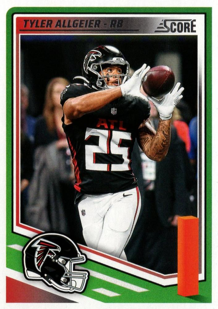 2025 Panini Score Tyler Allgeier #56 Atlanta Falcons