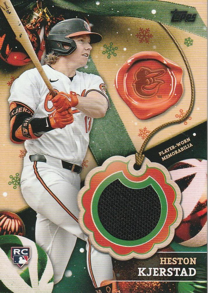 2024 Topps Holiday Rookie Patch Heston Kjerstad Baltimore Orioles #RC-HK
