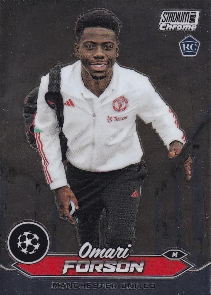 2023 Topps Stadium Club Chrome UCC RC Omari Forson #44 Manchester United