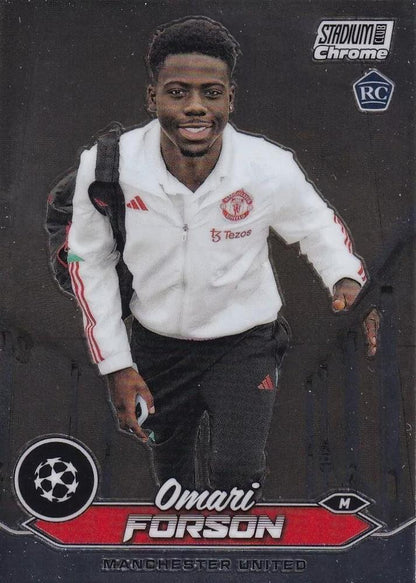 2023 Topps Stadium Club Chrome UCC RC Omari Forson #44 Manchester United