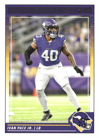 2024 Panini Score Football Ivan Pace Jr. Minnesota Vikings #186