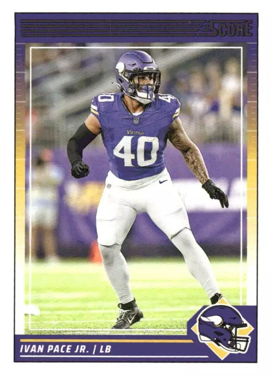 2024 Panini Score Football Ivan Pace Jr. Minnesota Vikings #186