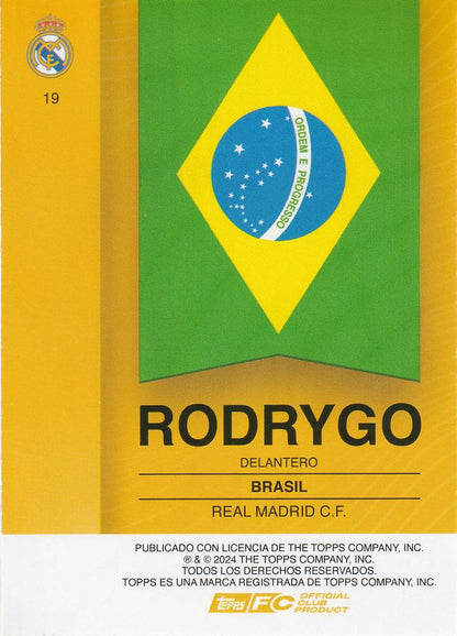 2024 Topps Real Madrid Fan Set Rodrygo #19 Real Madrid CF