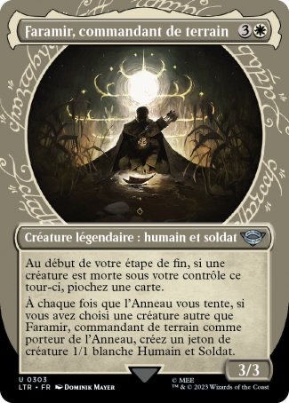 2023 Magic MTG Le Seigneur des Anneaux Faramir commandant de terrain LTR #303