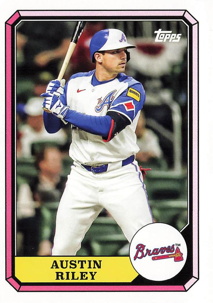 2025 Topps Archives 1987 Topps Boardwalk And Baseball Austin Riley #87BB-24 Atlanta Braves