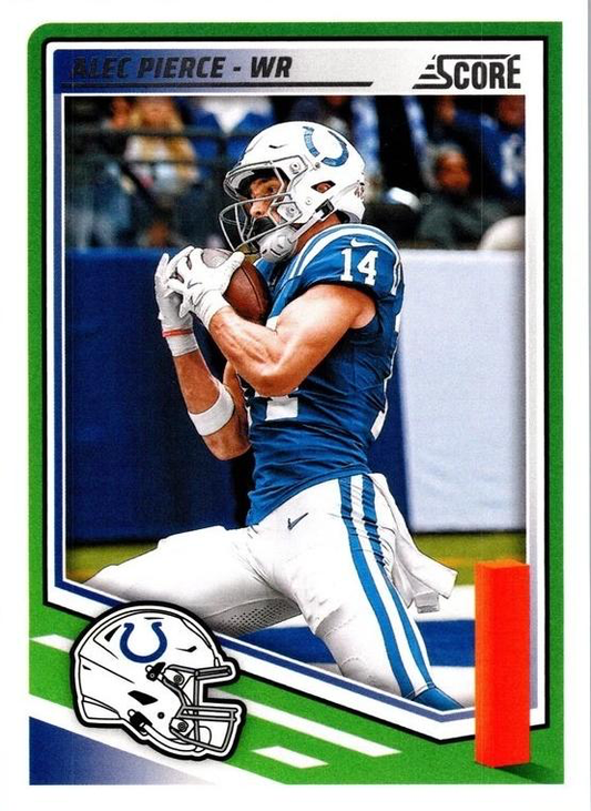 2025 Panini Score Alec Pierce #72 Indianapolis Colts