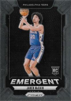 2024 Panini Prizm Emergent RC Jared McCain #19 Philadelphia 76ers