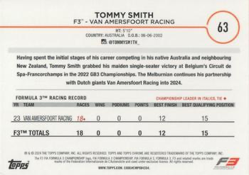2024 Topps Chrome Formula 1 Tommy Smith F3D #63 Van Amersfoort Racing