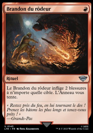 2023 Magic MTG Le Seigneur des Anneaux Brandon du rôdeur LTR #143