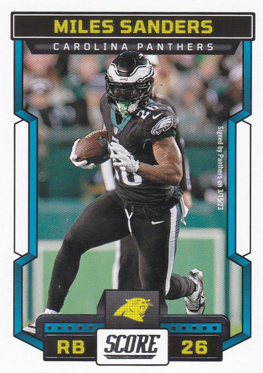 2023 Panini Score Football Miles Sanders Carolina Panthers #245