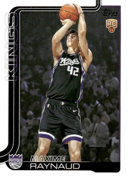 2025 Topps NBA Maxime Raynaud RC #243 Sacramento Kings