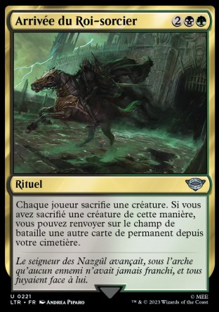 2023 Magic MTG Le Seigneur des Anneaux Arrivée du Roi-sorcier LTR #221