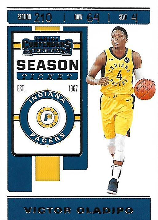 2019 Panini Contenders Victor Oladipo #99 Indiana Pacers