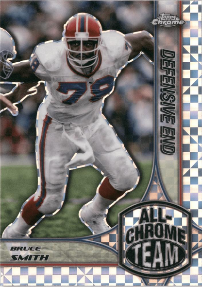 2024 Topps Chrome All-Chrome Team X-Fractor Bruce Smith #ACT-13 Buffalo Bills