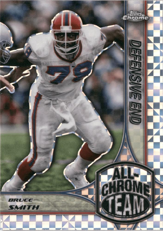 2024 Topps Chrome All-Chrome Team X-Fractor Bruce Smith #ACT-13 Buffalo Bills