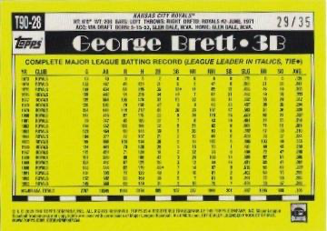 2025 Topps Series 1 Topps 90 George Brett Kansas City Royals #T90-28