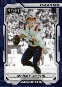 2022 Panini Chronicles Playoff Momentum Rookies RC Bailey Zappe #PMR-26 New England Patriots