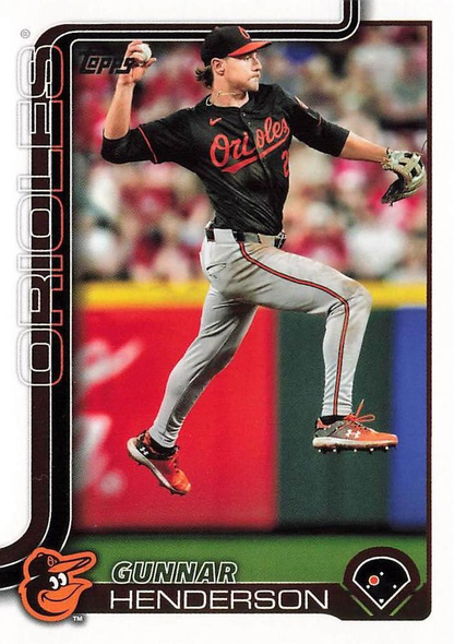 2025 Topps Series 1 Gunnar Henderson Baltimore Orioles #65