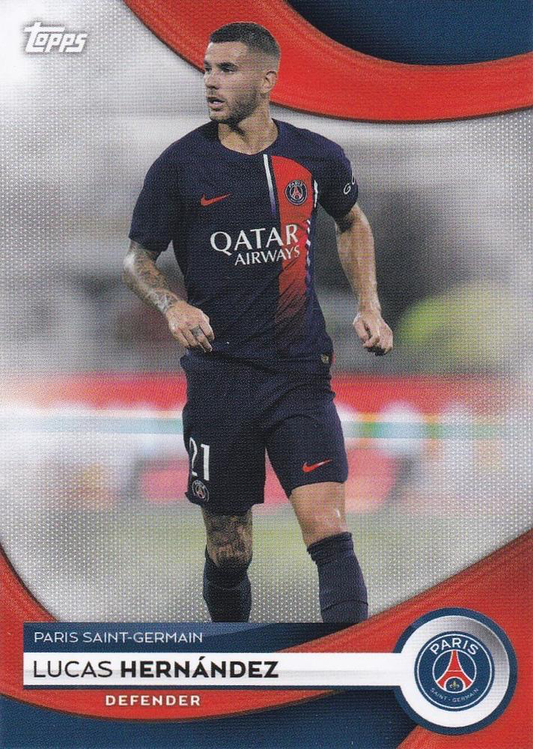 2023 Topps PSG Team Set Lucas Hernández #7 Paris Saint-Germain