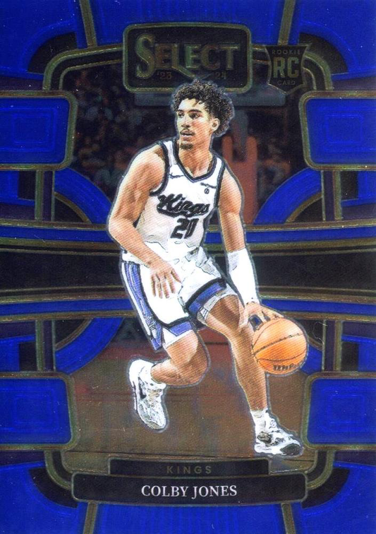 2023 Panini Select NBA Blue Colby Jones RC #83 Sacramento Kings