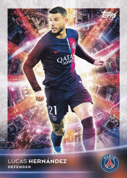 2023 Topps PSG Team Set Light Up Lucas Hernández #26 Paris Saint-Germain