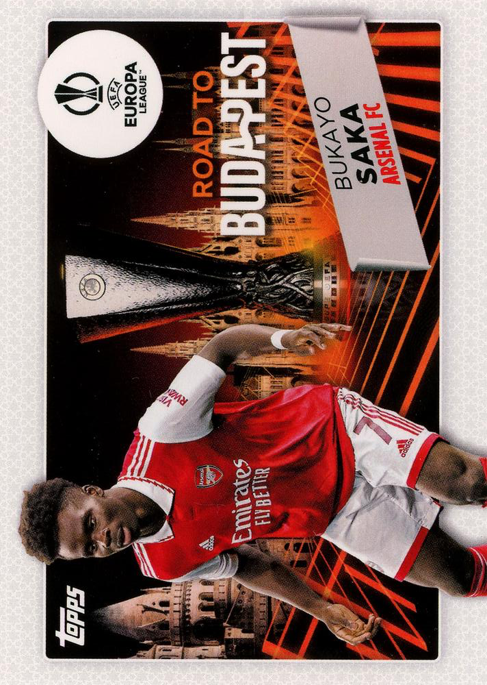 2022 Topps UCC Road to the Final Bukayo Saka RF-2 Arsenal FC