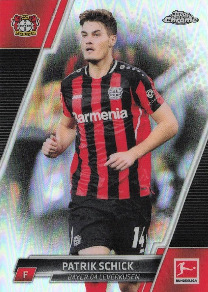 2021 Topps Chrome Bundesliga Refractor Patrik Schick #71 Bayer 04 Leverkusen