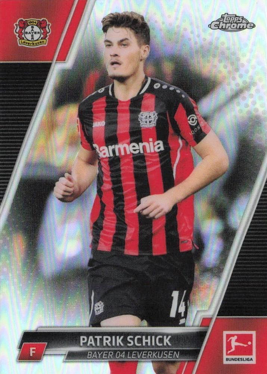 2021 Topps Chrome Bundesliga Refractor Patrik Schick #71 Bayer 04 Leverkusen