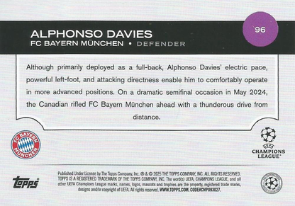 2024 Topps UCC Alphonso Davies #96 FC Bayern Munchen