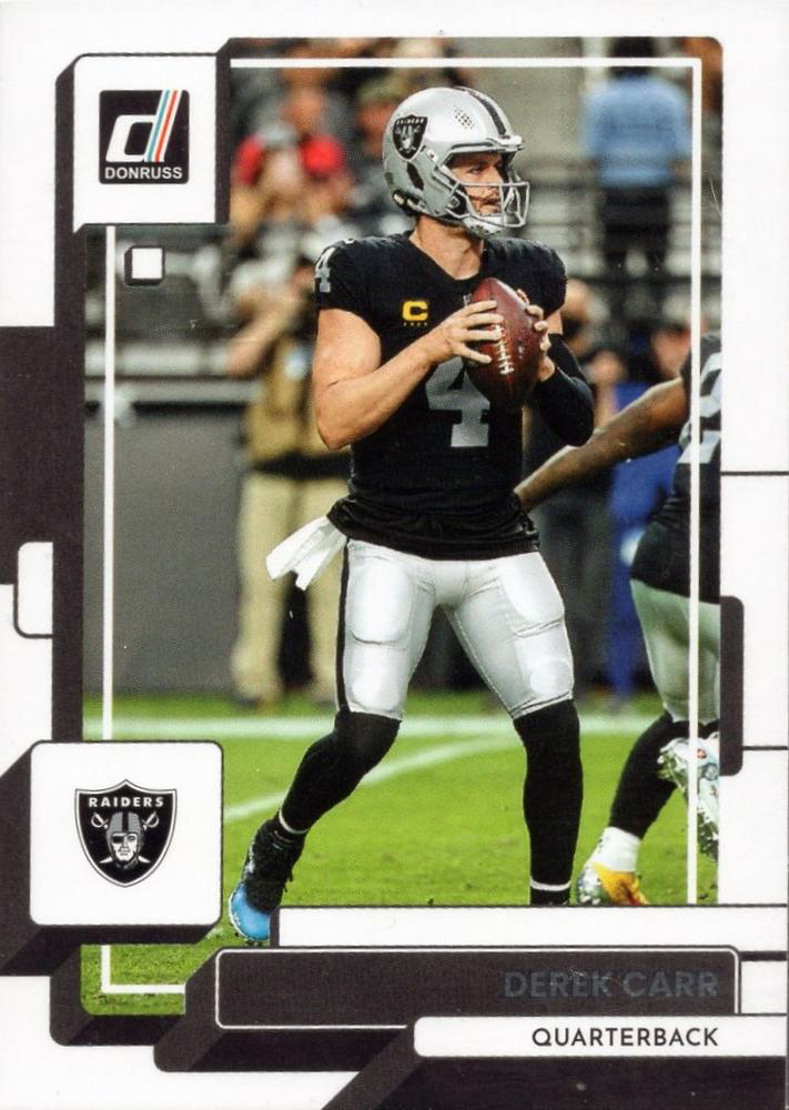 2022 Panini Donruss Derek Carr #284 Las Vegas Raiders