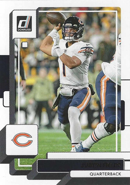 2022 Panini Donruss Justin Fields #79 Chicago Bears