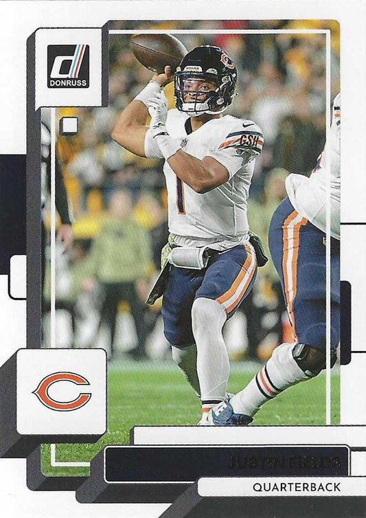 2022 Panini Donruss Justin Fields #79 Chicago Bears