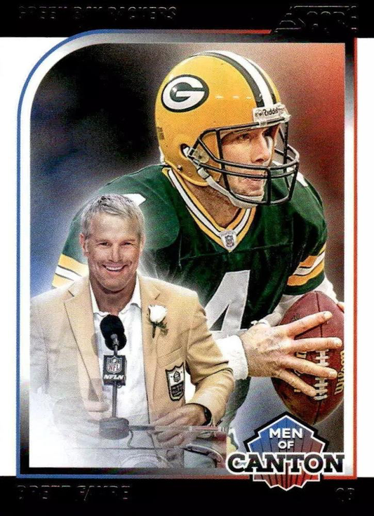 2024 Panini Score Football Men of Canton Brett Favre Green Bay Packers #3